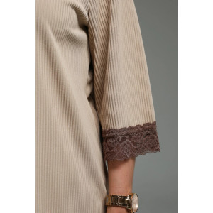 Футболка женская "Богемия" кашемир лапша (р-ры: 48-58) бежевый