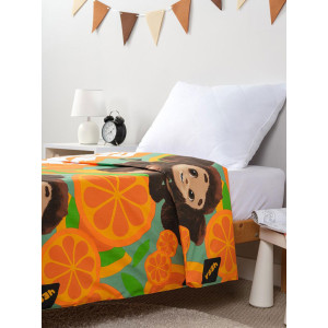 Пододеяльник классический поплин "Чебурашка Апельсиновый друг"