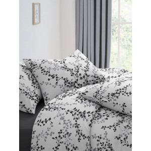 Постельное белье поплин стандарт на резинке "Иллирия" ч/б