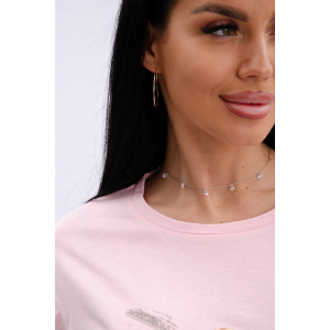 Туника женская "Эмили 4" кулирка (р-ры: 44-54) розовый