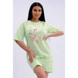 Туника женская "Эмили" кулирка (р-ры: 44-54) мята