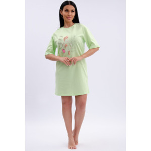 Туника женская "Эмили" кулирка (р-ры: 44-54) мята