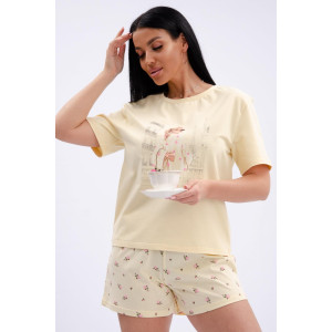 Пижама женская "Эмили" кулирка (р-ры: 44-54)