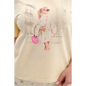 Пижама женская "Эмили" кулирка (р-ры: 44-54)