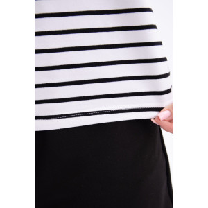 Костюм двойка женский "Океан 4" кулирка-футер (р-ры: 46-60) черный