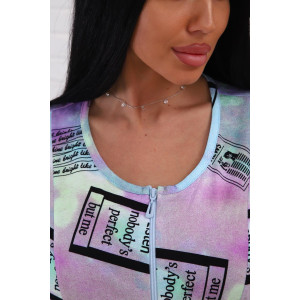 Халат женский 01071 кулирка (р-ры: 44-60) сиреневый