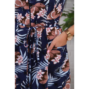 Халат женский 01071 кулирка (р-ры: 44-60) синий