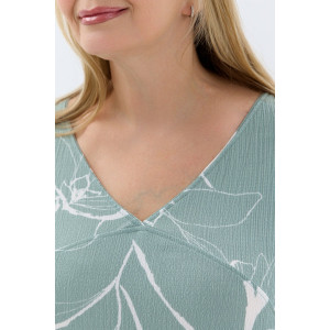 Платье женское П-048 жатка набивная (р-ры: 50-64) ментоловый