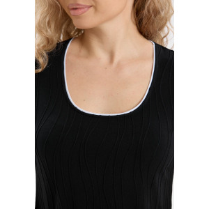 Платье женское П-051 вискоза-жаккард (р-ры: 48-58) чёрный