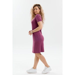 Платье женское П-051 вискоза-жаккард (р-ры: 48-58) марсала