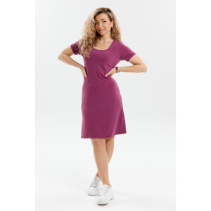 Платье женское П-051 вискоза-жаккард (р-ры: 48-58) марсала