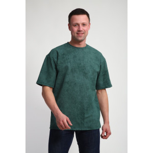 Футболка мужская М460 футер (р-ры: 46-60) тархун винтаж