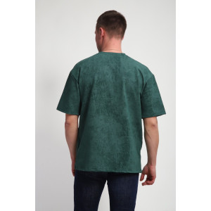 Футболка мужская М460 футер (р-ры: 46-60) тархун винтаж