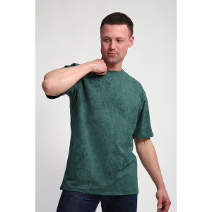 Футболка мужская М460 футер (р-ры: 46-60) тархун винтаж