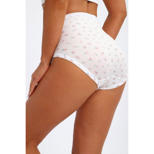 Трусы женские №45095 бамбук (р-ры: 48-52) белый