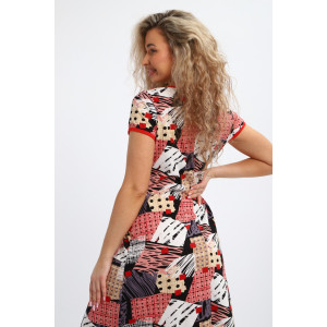 Халат женский "Юлия" Х1 кулирка (р-ры: 46-60) красный