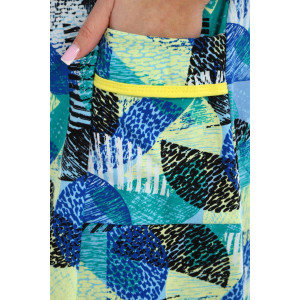 Халат женский "Юлия" Х1 кулирка (р-ры: 46-60) голубой