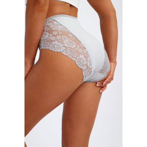 Трусы женские №45091 кулирка с лайкрой (р-ры: 48-52) серый