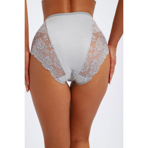 Трусы женские №45091 кулирка с лайкрой (р-ры: 48-52) серый