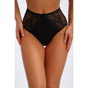 Трусы женские №45091 кулирка с лайкрой (р-ры: 48-52) черный