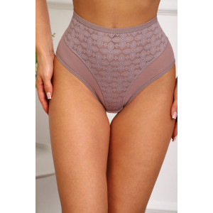 Трусы женские №64986 кружево (р-ры: 48-52) кофе Трусы женские №64986 кружево (р-ры: 48-52) кофе