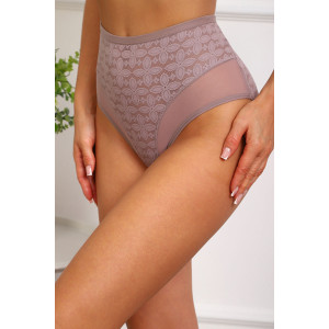 Трусы женские №64986 кружево (р-ры: 48-52) кофе Трусы женские №64986 кружево (р-ры: 48-52) кофе
