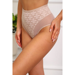 Трусы женские №64986 кружево (р-ры: 48-52) бежевый