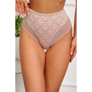 Трусы женские №64986 кружево (р-ры: 48-52) бежевый