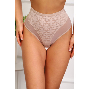 Трусы женские №64986 кружево (р-ры: 48-52) бежевый