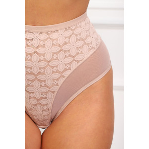 Трусы женские №64986 кружево (р-ры: 48-52) бежевый