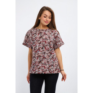 Футболка женская №261.1 кулирка (р-ры: 50-60) коричневый