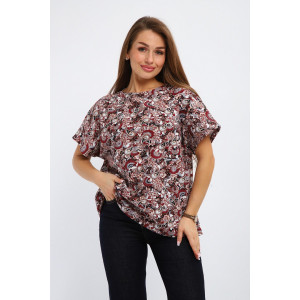 Футболка женская №261.1 кулирка (р-ры: 50-60) коричневый