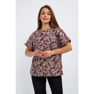 Футболка женская №261.1 кулирка (р-ры: 50-60) коричневый