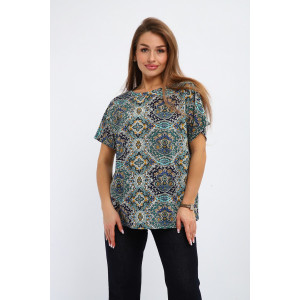 Футболка женская №261 кулирка (р-ры: 50-60) синий Футболка женская №261 кулирка (р-ры: 50-60) синий