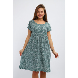 Платье женское №259.1 кулирка (р-ры: 48-58) зеленый