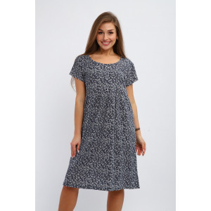 Платье женское №259 кулирка (р-ры: 48-58) синий