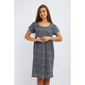 Платье женское №259 кулирка (р-ры: 48-58) синий