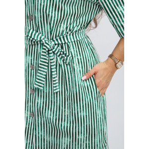 Платье-рубашка женское №260.1 кулирка (р-ры: 48-58) зеленый