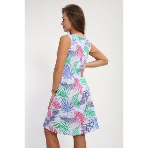 Сарафан женский №257 кулирка (р-ры: 44-58) белый