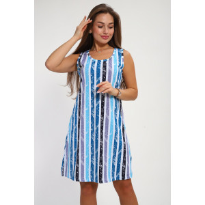 Сарафан женский №256 кулирка (р-ры: 44-58) голубой