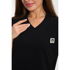 Костюм двойка женский №254.1 кулирка (р-ры: 46-56) черный