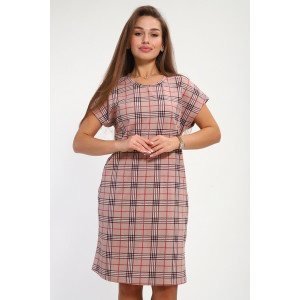 Туника женская №253 кулирка (р-ры: 48-58) бежевый