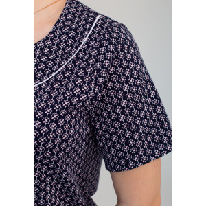 Халат женский К-53 "Очарование" кулирка (р-ры: 50-58) розовый