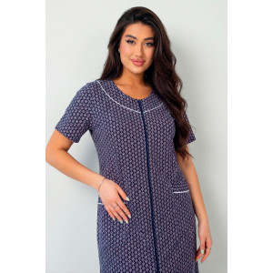 Халат женский К-53 "Очарование" кулирка (р-ры: 50-58) розовый