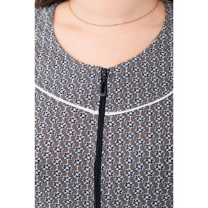 Халат женский К-53 "Очарование" кулирка (р-ры: 50-58) серый