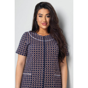 Халат женский К-53 "Очарование" кулирка (р-ры: 50-58) цепи