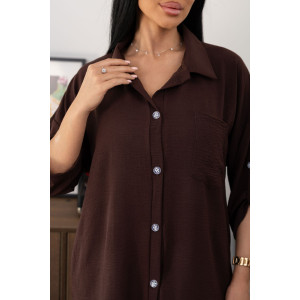 Туника женская 2178/4 жатка кантри (р-ры: 46-60) коричневый