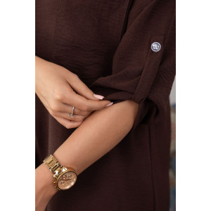 Туника женская 2178/4 жатка кантри (р-ры: 46-60) коричневый