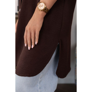 Туника женская 2178/4 жатка кантри (р-ры: 46-60) коричневый