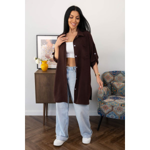 Туника женская 2178/4 жатка кантри (р-ры: 46-60) коричневый